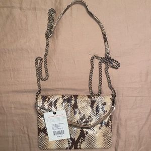 Hobo Snakeskin Crossbody Purse